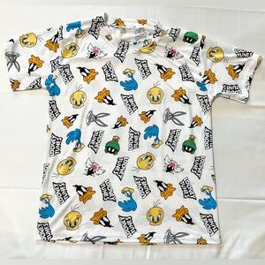 Looney Tunes. Kids Pajama Set - White with Multicolor Characters